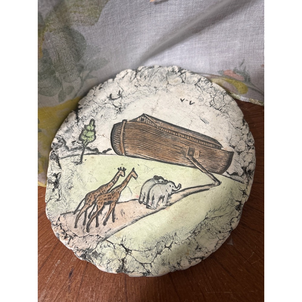 Shapes of Clay Mt St Helens Volcanic Ash Noahs Ark Wall Plaque Signed Art
